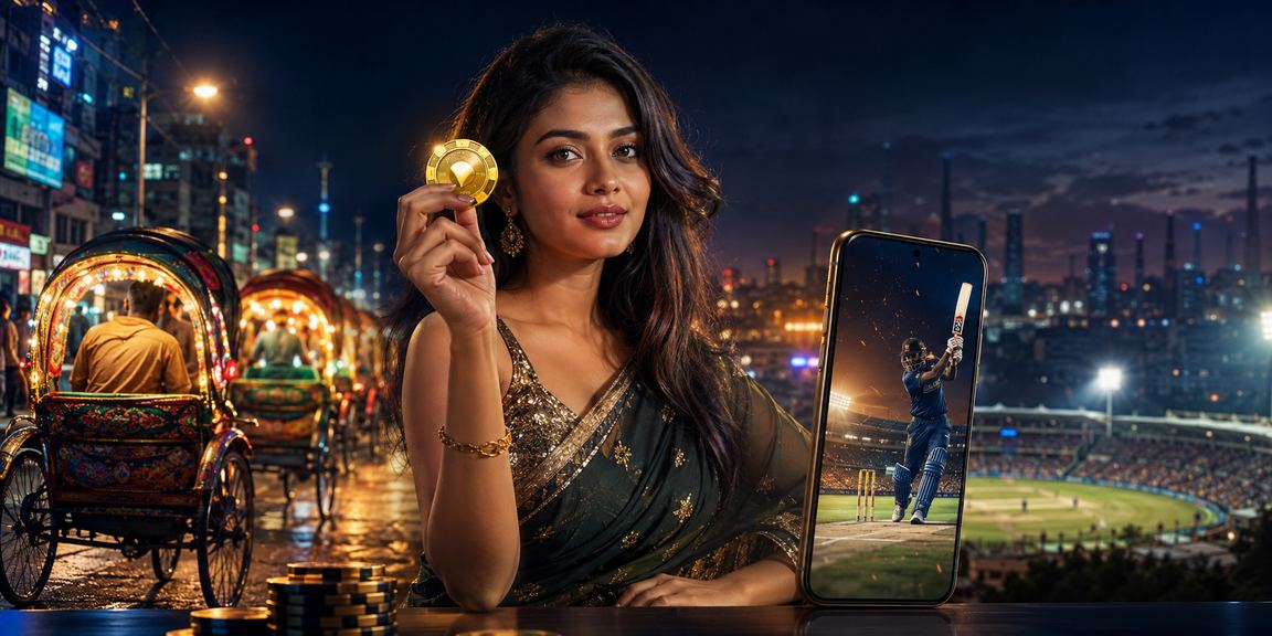 ঢাকায় একজন গেমার মোবাইলে 7000bit - এ ক্রিকেট হাই স্টেক বেটিং করছেন