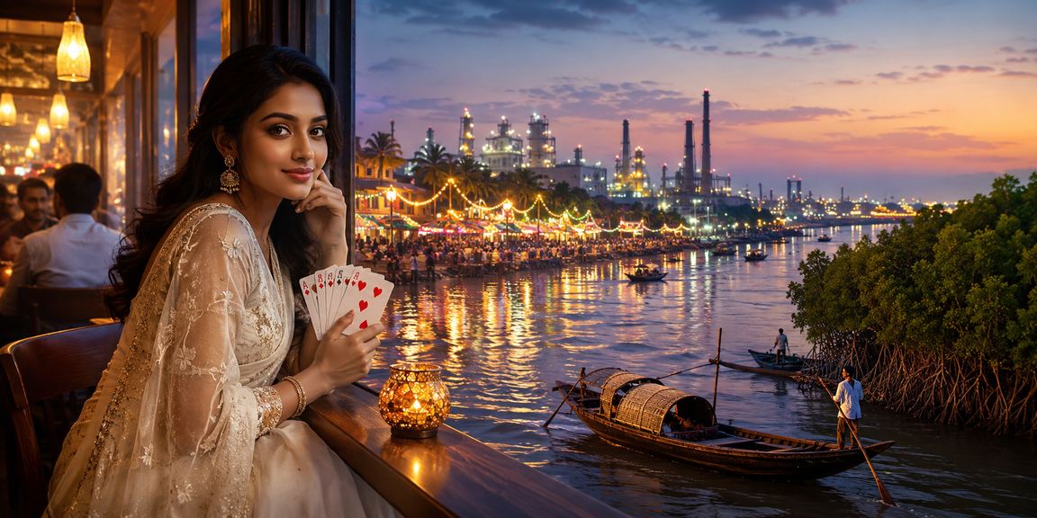সুন্দরবন অঞ্চলে রামি কার্ড গেম উপভোগ